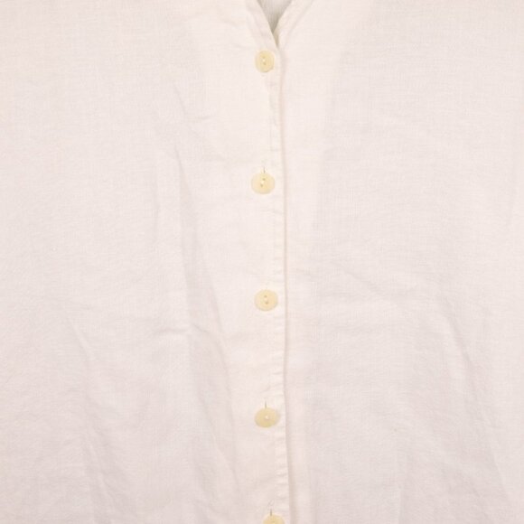 J. Jill white linen button up tunic-XS - Picture 2 of 5